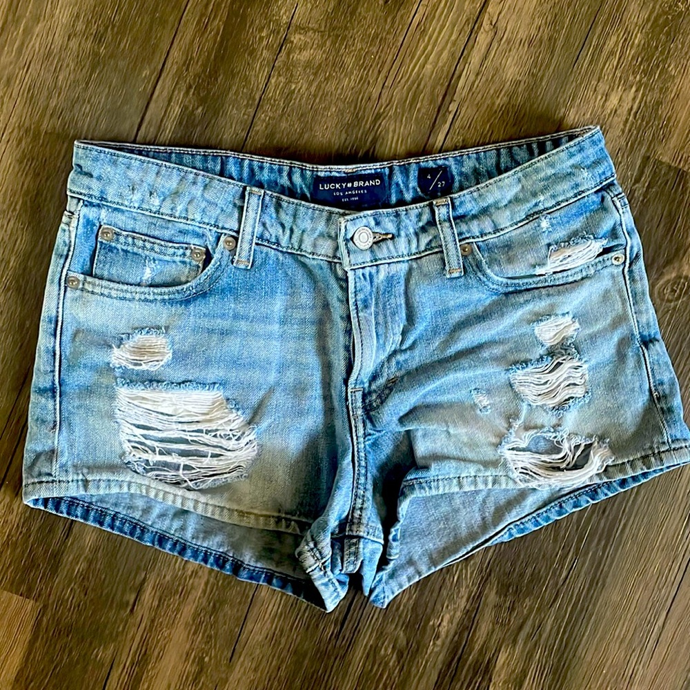 Lucky Brand, Size 4 Jean shorts. Like new!